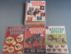Twenty-eight Dell western and cowboy comics including Texas Rangers, Range Rider, Rex Allen, Western