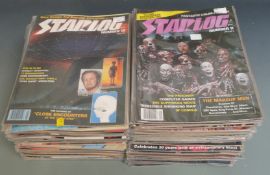 Ovver 100 Starlog and Starburst magazines, all sci-fi related including Star Trek and Star Wars,
