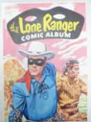 Two Walt Howarth signed limited edition original artwork prints The Lone Ranger Comic Album and