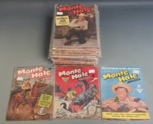Fifty-eight Fawcett and Miller Western cowboy and Indian comic books including Gabby Hayes, Ros