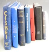 Mixed stamp collections including World Wildlife Fund United Nations, Royal Family, Papua New Guinea