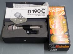 AKG D190C microphone and accessories, in case and outer box