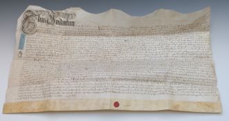 Queen Anne Indenture dated 1711 relating to the Cater family of Slow (sic) possibly Slowwe House