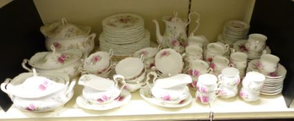 Large quantity of Royal Albert tea and dinner ware in Memories pattern