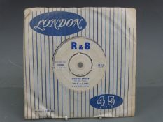 The Blue Flames - J A Blues (JB114), record appears VG less heat mark