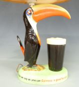 A original Carltonware Guinness Toucan advertising lamp with shade 'How grand to be a Toucan, Just