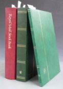 Three stockbooks, mainly UK, some Europe, part 1937 Coronation set, singles, blocks, booklets,