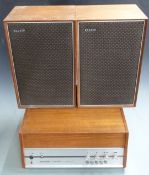 Hacker Centurion hi-fi unit with Garrard deck model S8 25 MKIII and matching speakers LS500,