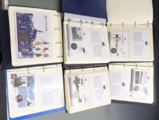 Five albums of RAF/War related coin and coin/stamp covers including three albums 'History of the RAF
