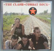 The Clash - Combat Rock (FMLN2) stickered sleeve with poster and inner, record and cover appear VG
