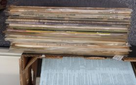 Approximately 25 albums mostly French artists including Francoise Hardy, George Brassens, Antoine