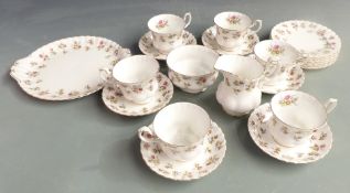 Royal Albert teaware in Winsome pattern, approximately 21 pieces