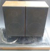 Fidelity retro stereo turntable Hi-Fi unit with two speakers