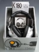 AKG K180/4 vintage headphones in box, likely unused