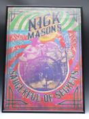 Nick Mason's Saucerful of Secrets framed poster, 68 x 49cm