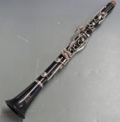 Boosey and Hawkes, London Regent composite bodied clarinet no. 398197, with nickel mounts and
