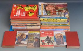 Thirty-five Western annuals and books including Roy Rogers, Western Stars, Buffalo Bill etc, all