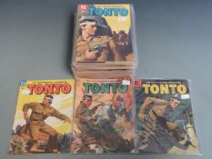 Thirty-nine Dell Lone Ranger and Tonto comic books comprising 28 Lone Ranger 26 to 138 and 10