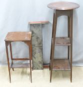 Two jardiniere stands, tallest 99cm