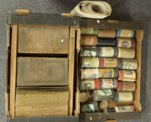 Approximately twenty Columbia and Edison phonograph cylinders and four folding organ or similar