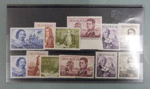 Australian Explorers mint sets, dollar and pound values