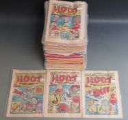 One-hundred-and-ten various comics including Hoot, Forces in Combat, Future Tense, Action Force,