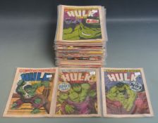 One-hundred-and-eight Marvel comic books comprising 76 Mighty World of Marvel issues 21 to 319, 12