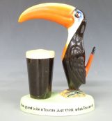 An original Carltonware Guinness Toucan advertising figure 'How grand to be a Toucan, Just think