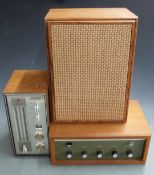 Vintage Goodman's Stereomax radio, Tripletone amplifier and a vintage speaker