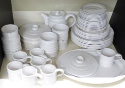 Portmeirion dinner, tea and oven ware in Meridian pattern, approximately 49 pieces