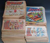 Seven-hundred-and-ten Beezer comic books/ magazines comprising 450 large format issues 1958-1981 and