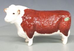 Beswick Hereford bull, 1st version, H11cm
