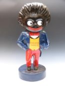 Large Robertson's Golden Shred shop display or advertising golly figure, length 68cm