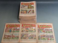 Over ninety issues of Adventure Comics from issue 103 (1930) to 1840 (1960)