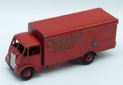Dinky Supertoys diecast model Guy Warrior Van with red cab, chassis, body and hubs and '