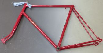Vintage Viking bicycle frame and forks, using 531 Reynolds tubing, circa 1960, 23 inch frame