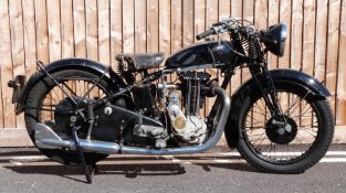 1935 Sunbeam Model 9 500cc OHV single cylinder motorbike registration number BMV 899, paperwork