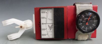 Hang glider or similar aviation variometer and altimeter