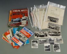 Stirling Moss ephemera comprising 11 signed autographed letters circa late 1950s/early 1960s, some