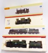 Two Hornby 00 gauge model railway BR locomotives 4-6-2 Battle of Britain Class 7P5F Sir Keith Park
