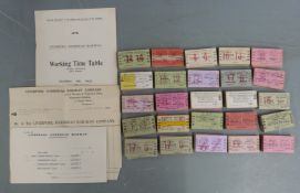 Approximately 250 Liverpool Overhead Railway tickets, including privilege, early morning return
