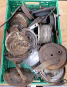 Motorbike parts including hubs and backplates