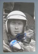 Jackie Stewart signed autographed photograph, 14 x 9cm