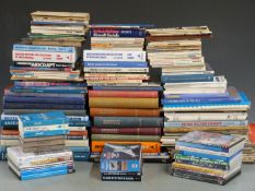 Approximately 100 aviation interest books, DVDs and magazines including aircraft profiles, Fokker,