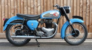 1960 BSA A10 650cc twin cylinder motorbike, registration number 4708 RF, odometer records 41237