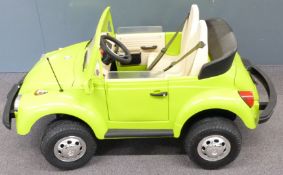 PEG Perego children's battery powered Volkswagen Beetle convertible pedal style car with floor