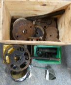 Motorbike parts including headlamp and mirror