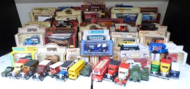 A large collection of mainly Matchbox Models of Yesteryear diecast model vehicles, most in