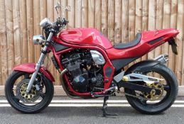 1999 Suzuki Bandit 600cc four cylinder motorbike, registration number T822 FRU, MOT expired 12/08/