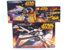 Two Hasbro Star Wars 'Revenge Of The Sith' models ARC-170 Fighter and Anakin's Jedi Starfighter